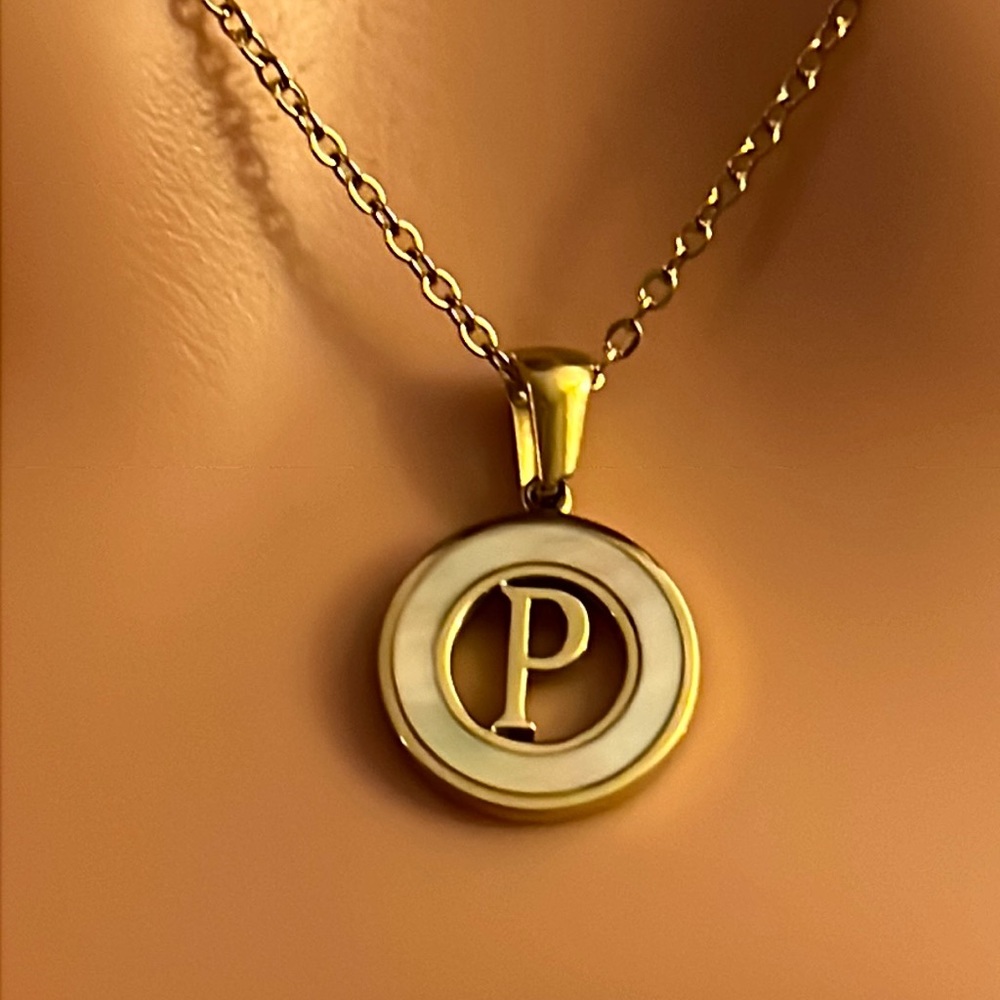P Letter Necklace